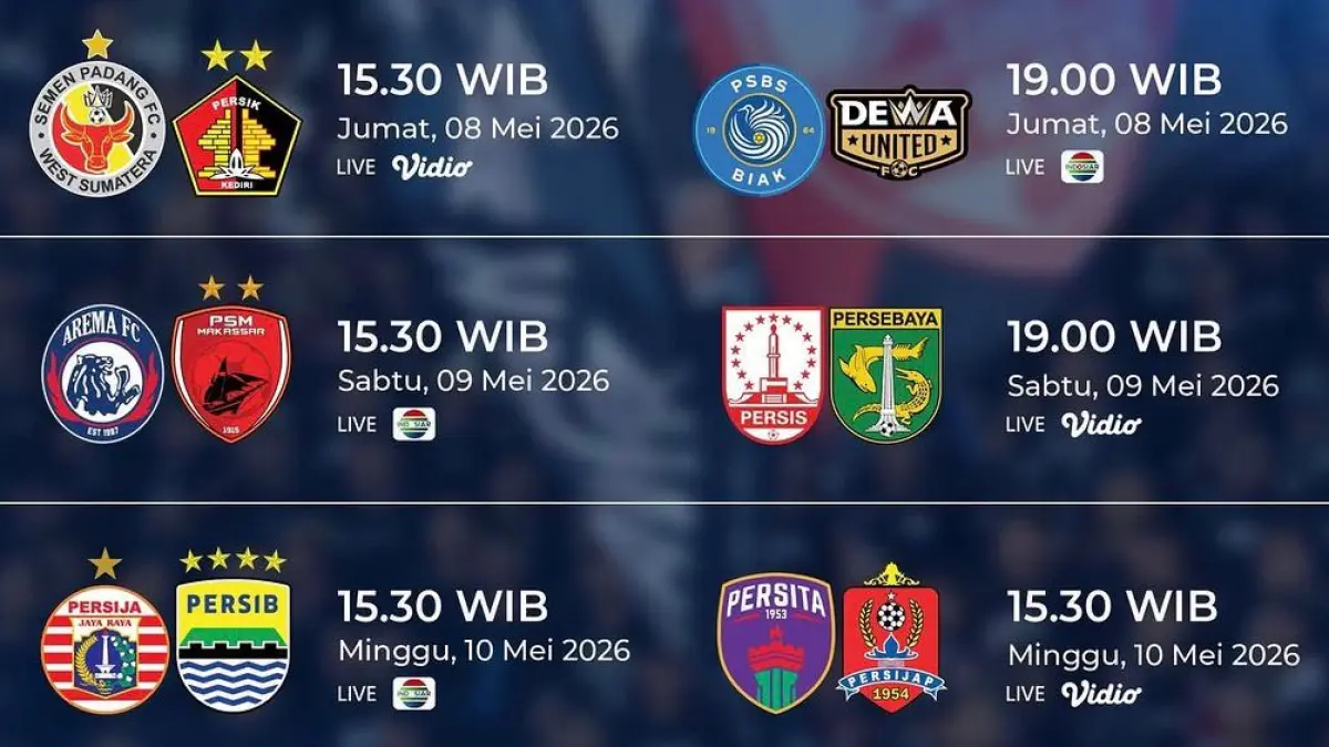 Klasemen Liga 1 2026 makin panas! Persib Bandung dan Borneo FC bersaing ketat, Arema FC mulai bangkit di papan tengah.