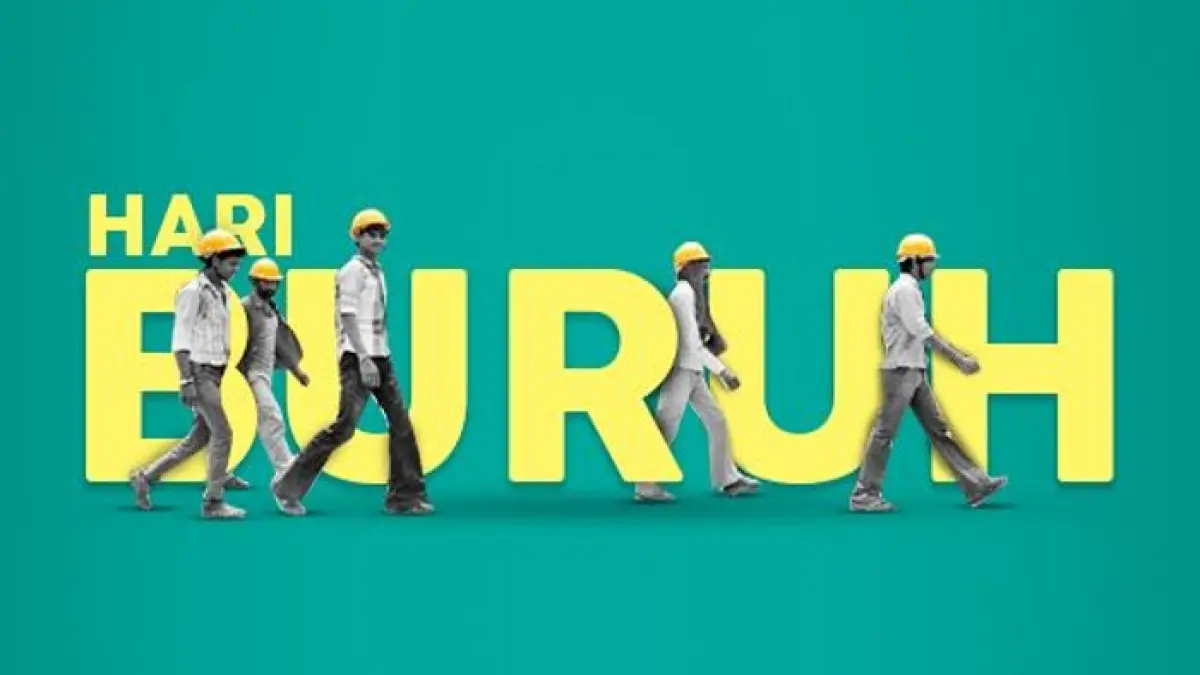 Sejarah Hari Buruh Internasional bermula dari aksi buruh di Amerika Serikat dan kini perjuangan pekerja masih terus berlanjut.(Gemini AI)