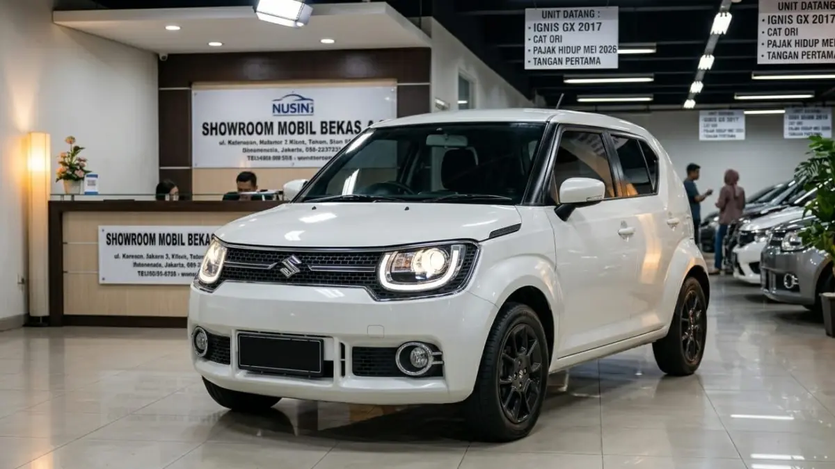 Suzuki Ignis GX 2017 bekas kondisi mulus, tangan pertama, pajak hidup, dan mesin irit kembali diburu konsumen Indonesia.