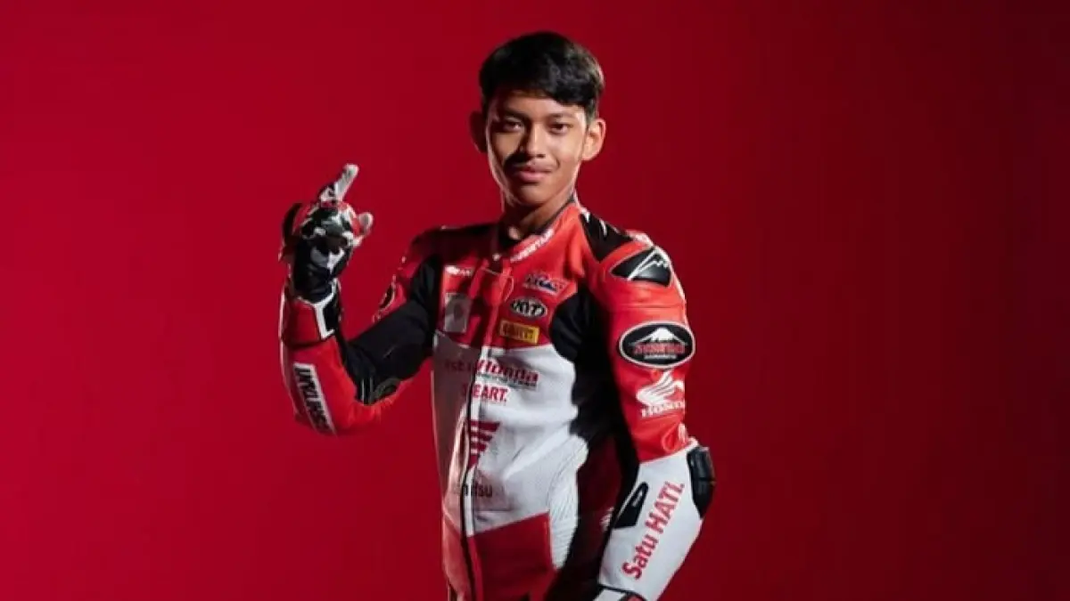 Veda Ega Pratama sukses juara Asia Talent Cup 2023 dan jadi harapan baru Indonesia menuju MotoGP dunia. (Pinterest) 