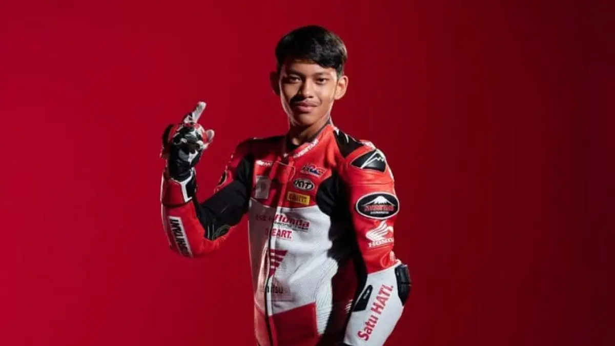 Aksi gila Veda Ega Pratama sukses kunci P6 di Moto3 Prancis 2026! Hakim Danish terpuruk, Veda siap gempur podium Le Mans. Baca selengkapnya!(Pinterest)