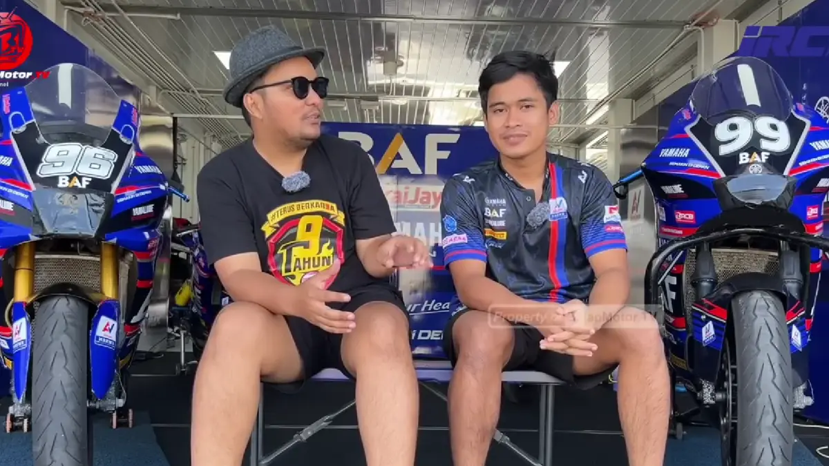 Galang Hendra World Supersport 300 bongkar perjuangan pakai tabungan pribadi demi balapan di Eropa.
(screenshot youtube)