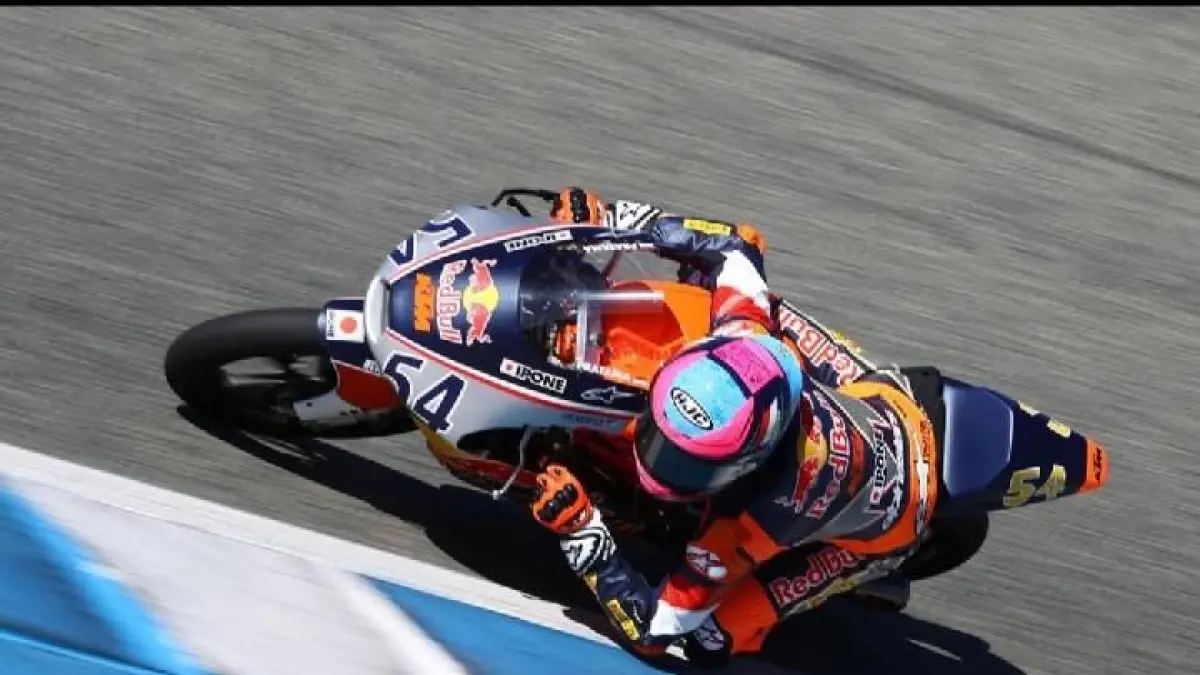 Veda Ega Pratama sukses amankan start posisi 6 di Moto3 Prancis 2026! Ungguli Hakim Danish, Veda siap incar podium di Sirkuit Le Mans. Klik di sini!(Pinterest)