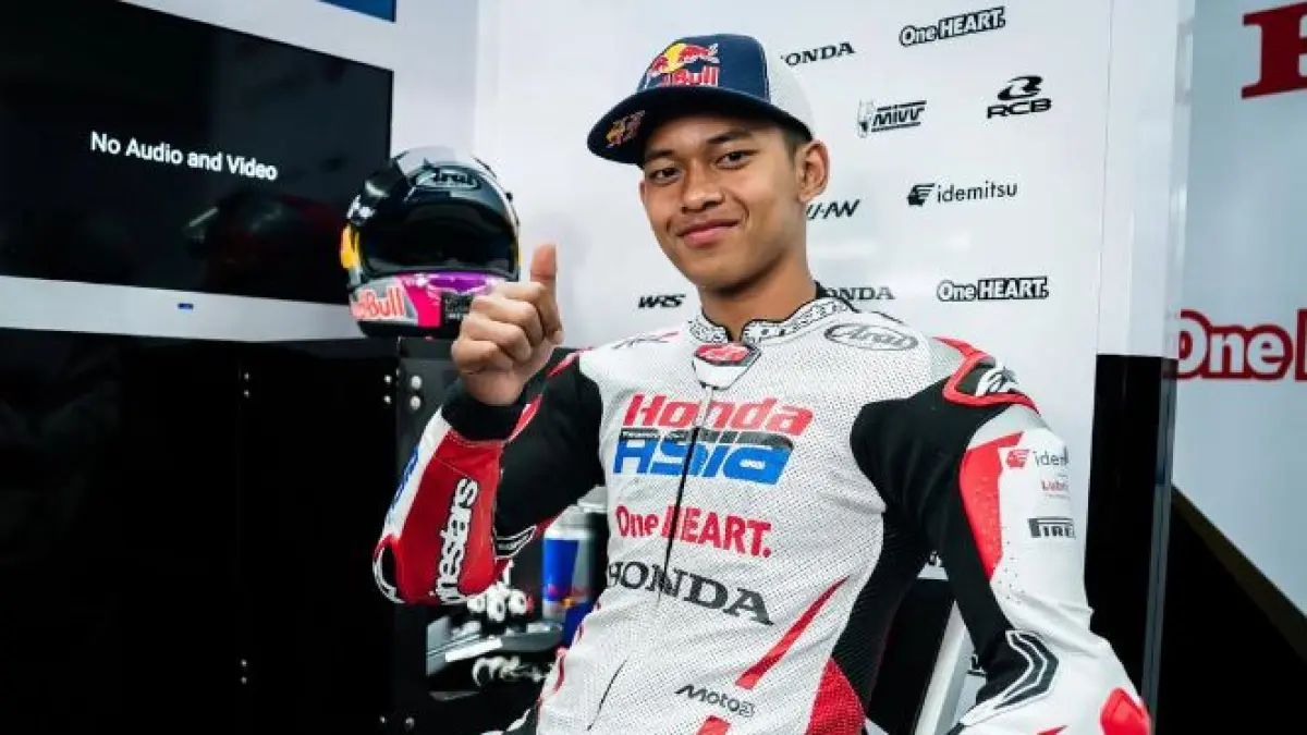Aksi gila Veda Ega Pratama Moto3 Prancis 2026! Sempat tercecer ke posisi 14, Veda sukses finish ke-4 di Le Mans. Bukti mentalitas baja rider Indonesia!(Google)