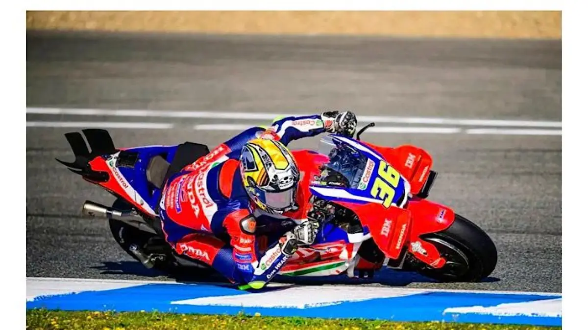 Alex Marquez juara MotoGP Spanyol 2026 usai Marc Marquez crash di Jerez. Fans tuan rumah bergemuruh rayakan kemenangan.(pinterest)