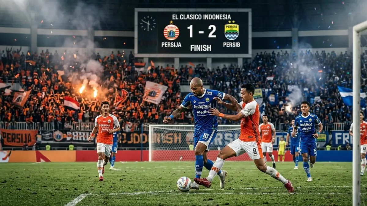 Hasil Liga 1 2026 menghadirkan kemenangan Persib Bandung atas Persija dan pesta gol Dewa United serta Arema FC.