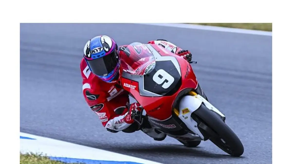 Veda Ega Pratama bikin pedok Moto3 Le Mans heboh usai finis keempat dan dipeluk kru Honda karena tampil luar biasa.(pinterest)
