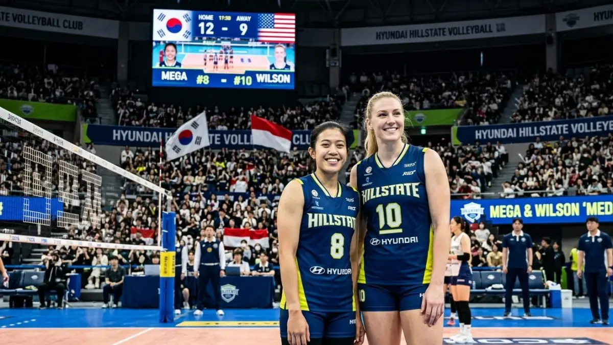 Megawati Hangestri resmi gabung Hyundai Hillstate untuk Liga Voli Korea 2026-2027 dan langsung bikin Volly Mania heboh.