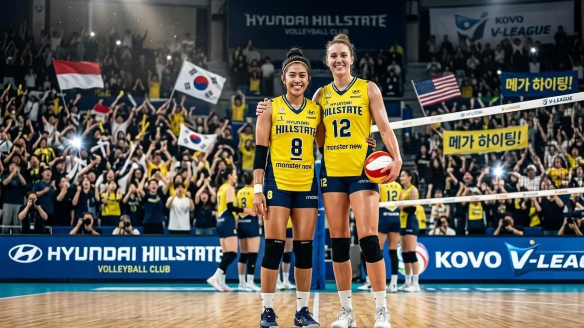 Megawati Hangestri resmi kembali ke Liga Voli Korea bersama Hyundai Hillstate dan siap bikin KOVO makin panas.