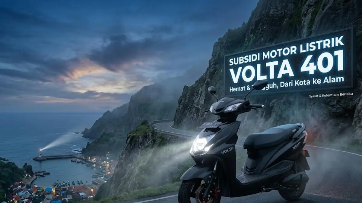 Motor Listrik Volta 401 Fitur Tersembunyi Terungkap! Mulai Keyless, Mode Mundur hingga Sistem Baterai Swap yang Bikin Kaget (Gemini AI)