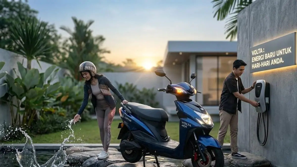 Motor Listrik Volta 401 Subsidi Bikin Harga Rp8 Jutaan! Spek Tembus 100 Km dan Fitur Canggih Ini Jadi Sorotan (Gemini AI)