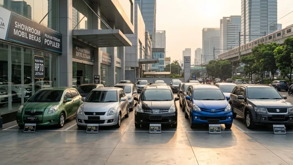 Rekomendasi mobil bekas Rp70 jutaan terbaik 2026, dari Toyota Yaris, Avanza hingga Grand Vitara yang masih nyaman dipakai.