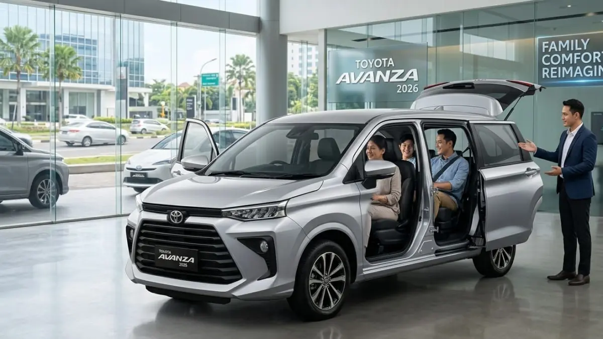 Toyota Avanza 2026 hadir dengan fitur canggih seperti Toyota Safety Sense, interior modern, dan kabin nyaman untuk keluarga.
