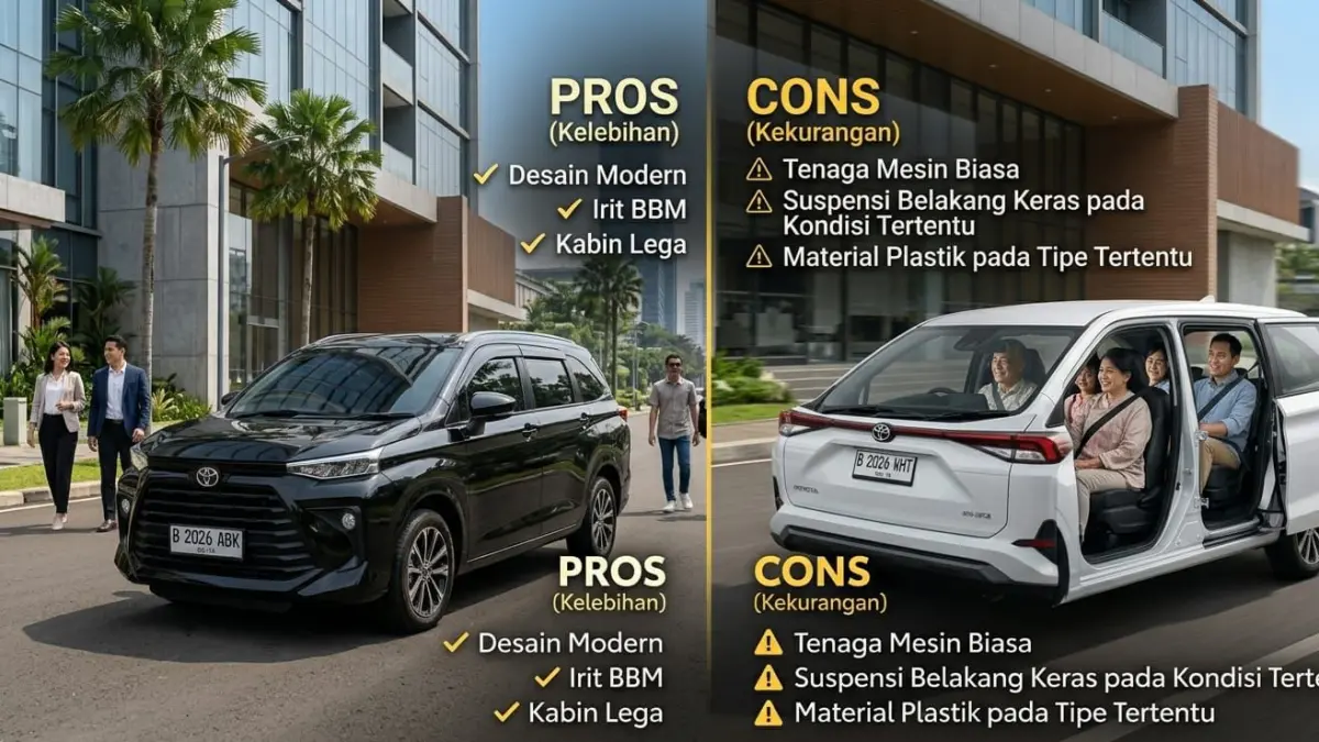 Toyota Avanza 2026 punya banyak kelebihan mulai fitur modern hingga irit BBM, tapi masih ada beberapa kekurangan yang perlu diperhatikan.