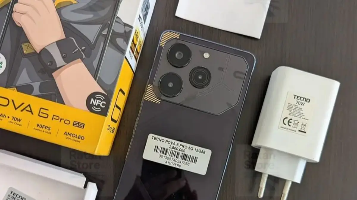 Review Tecno POVA 6 setelah pemakaian 1 bulan: Cek kelebihan sinyal kuat, layar AMOLED, dan kekurangan update Android serta harganya yang cepat turun.(Screenshot Instagram)