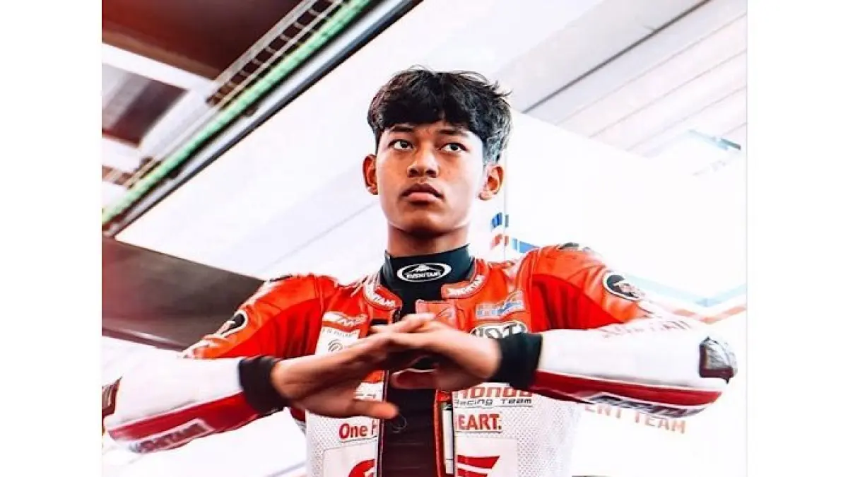 Feda Ega Pratama bikin geger Moto3 Catalunya 2026 usai catat top speed 222 km/jam dan disebut lebih hebat dari Ai Ogura.(pinterest)