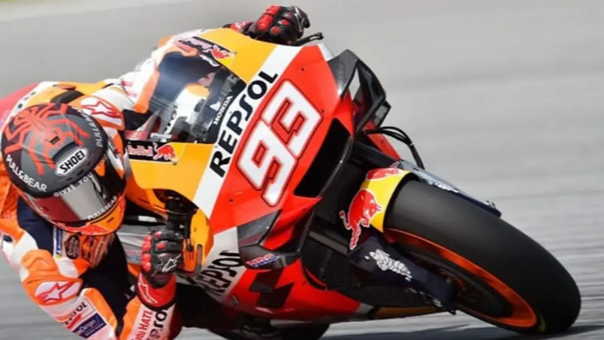 Marc Marquez mundur dari MotoGP usai crash horor di Le Mans. Ducati GP26 disebut jadi penyebab utama krisis musim 2026.(Pinterest) 