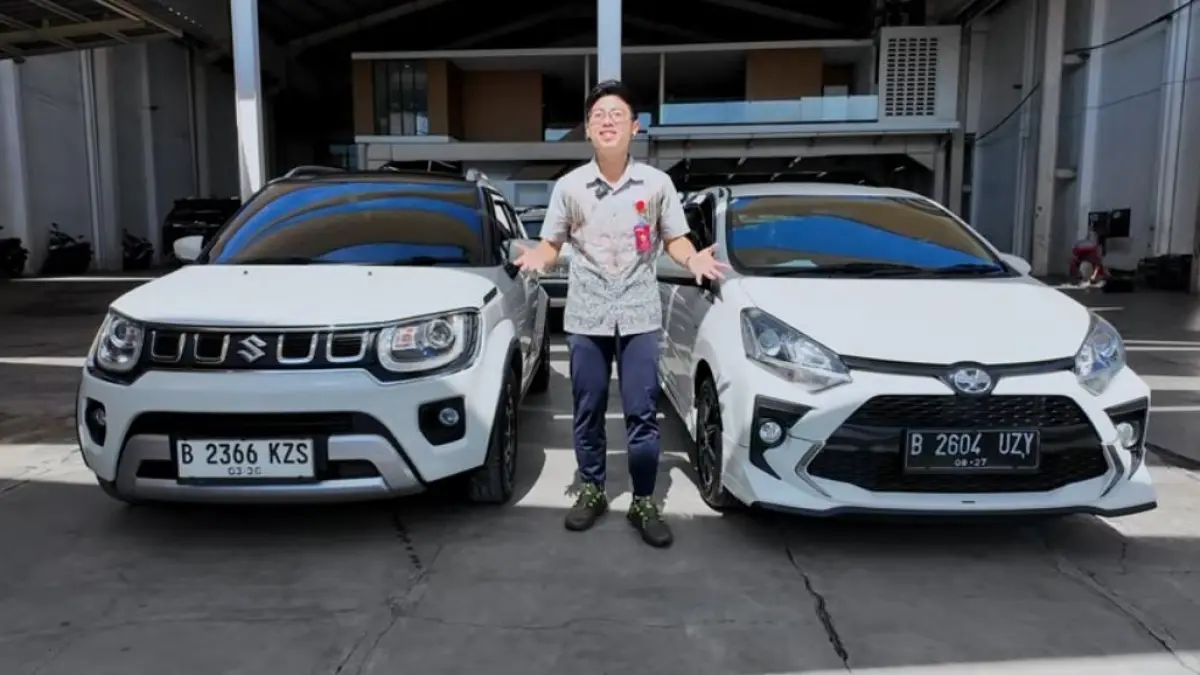 Suzuki Ignis vs Toyota Agya GR 2022, duel city car irit dengan karakter berbeda, dari fitur hingga performa mesin.(screnshot youtube)