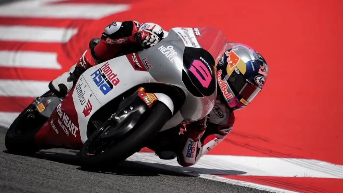 Hasil Moto3 Catalunya 2026: Veda Ega Pratama finis posisi 8 usai start dari P21 dan kini masuk lima besar klasemen.