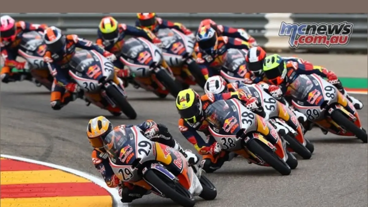 Red Bull Rookies Cup jadi panggung rider Indonesia setelah Veda Pratama dan Kiandra Ramadhipa bersinar di Jerman. (PINTEREST)