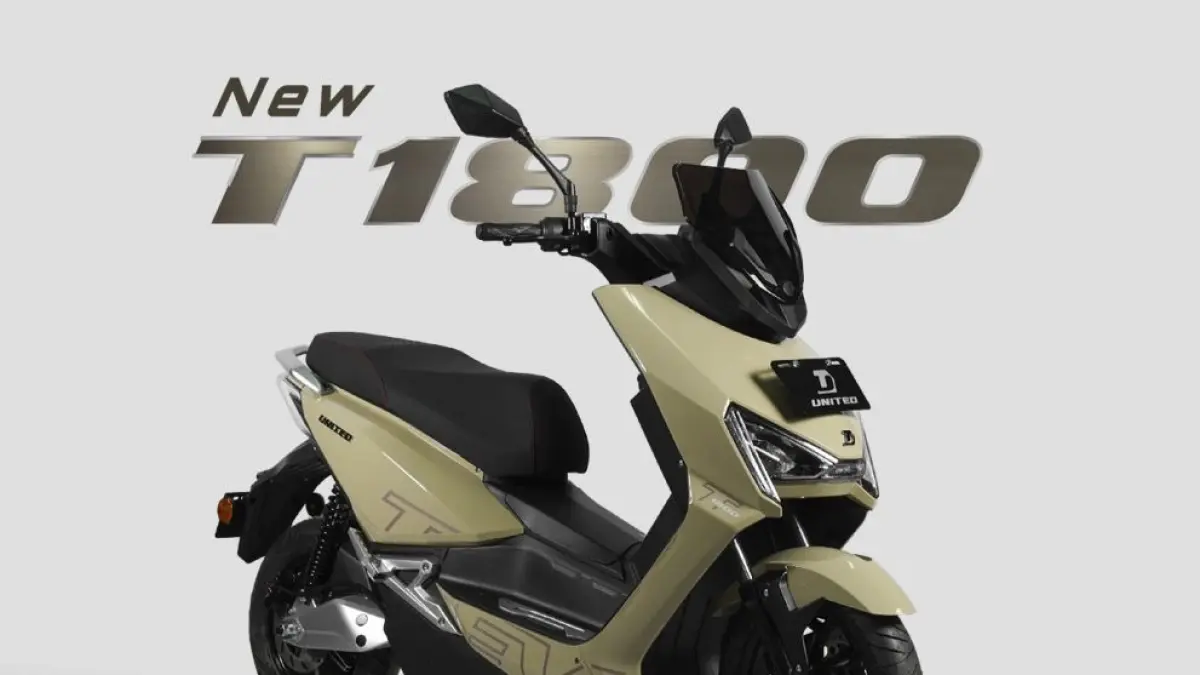 Review United TX 1800, motor listrik futuristis dengan racer sound unik dan jarak tempuh realistis hingga 130 KM.
