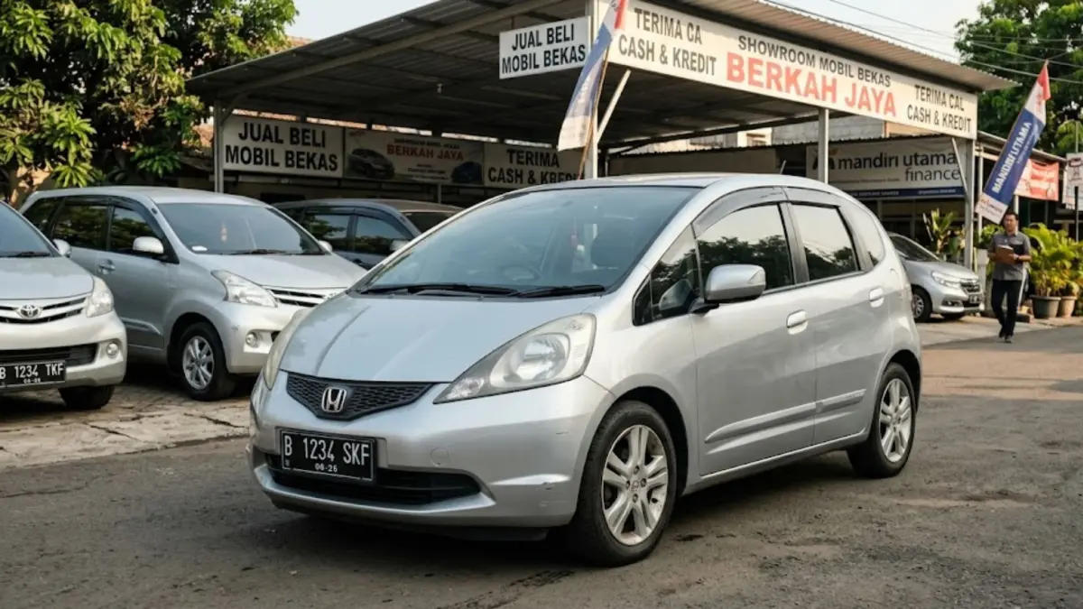 Honda Jazz bekas manual dan matic dijual mulai Rp67 juta. GE8 hingga GK5 facelift siap pakai dan pajak aktif. (GEMINI AI)
