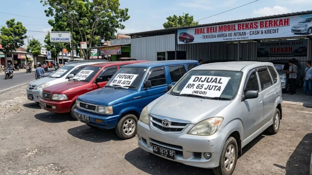 Mobil bekas 60 juta makin diburu usai Lebaran. Civic VTIS dan CR-V lawas kini mulai turun harga di showroom. (GEMINI AI)