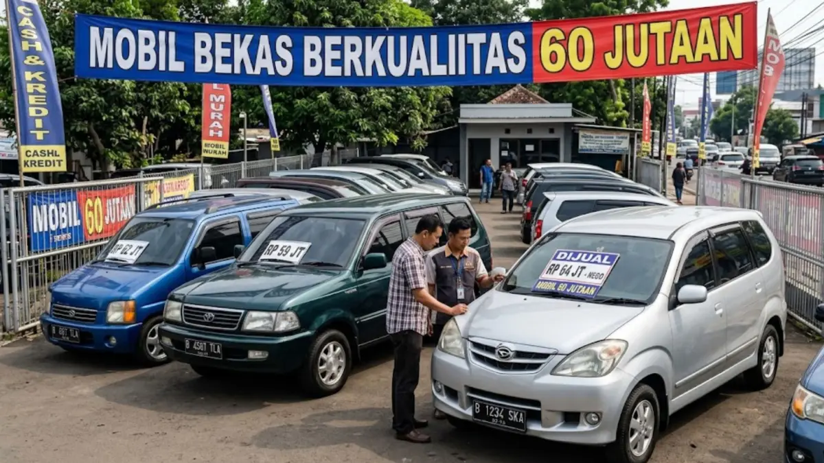Mobil bekas 60 juta kembali diburu usai Lebaran. Civic VTIS dan CR-V lawas jadi incaran karena harga makin turun. (GEMINI AI)
