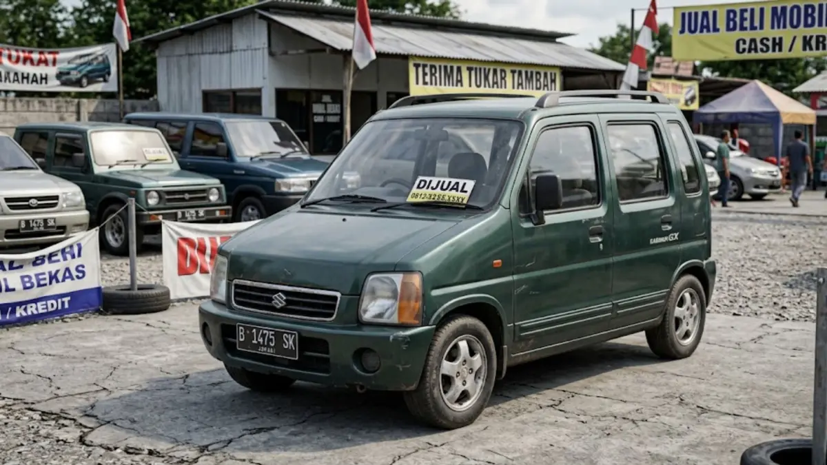 Suzuki Karimun bekas harga Rp53 jutaan jadi incaran, pajak murah, irit BBM dan kondisi siap pakai bikin banyak orang tertarik. (GEMINI AI)