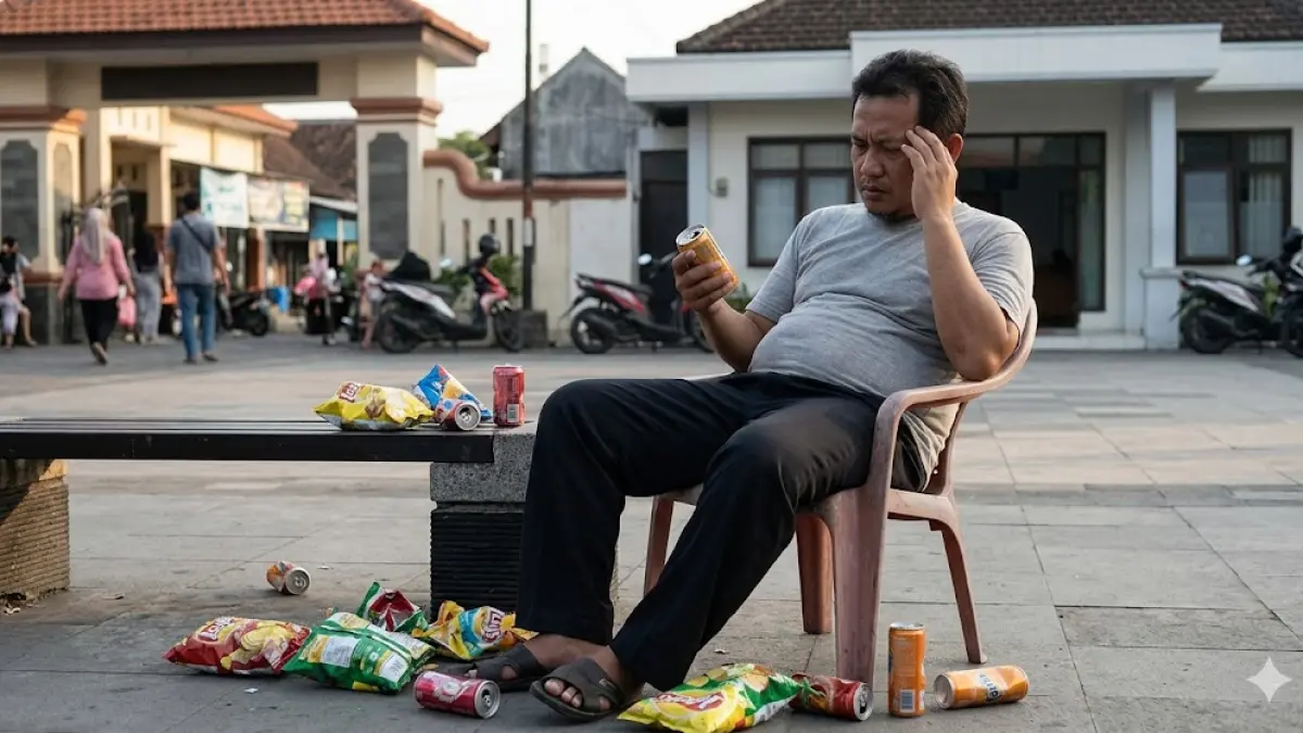 ‎Waspada Sugar Craving, Picu Gangguan Metabolisme- -‎Dinkes Blitar Soroti Bahaya Gula Berlebih (ilustrasi by gemini ai)
