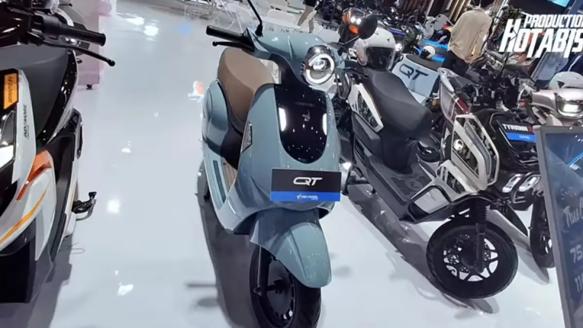 Motor listrik Indomobil Quty meluncur di IMS 2026 dengan fitur NFC, desain klasik modern, dan jarak tempuh 130 km.
(screenshot youtube)