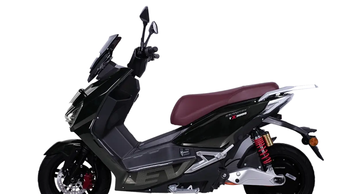 Motor listrik United TX3000 hadir dengan kecepatan 90 km/jam, jarak 120 km, dan fitur modern yang bikin banyak orang tertarik. (Pinterest.com)
