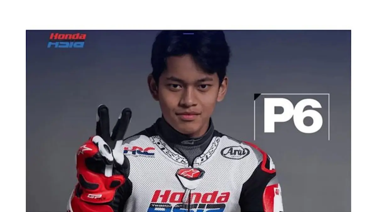 Veda Ega Pratama tampil impresif dalam duel sengit lawan Brian Uriarte di balapan penuh drama dan cuaca ekstrem.(pinterest)
