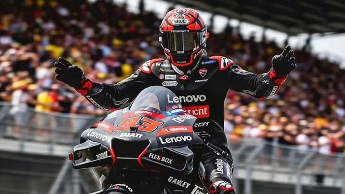 Jorge Martin sempat ingin tinggalkan Aprilia usai cedera horor MotoGP 2025 sebelum akhirnya bertahan dan bangkit lagi. (Pinterest)