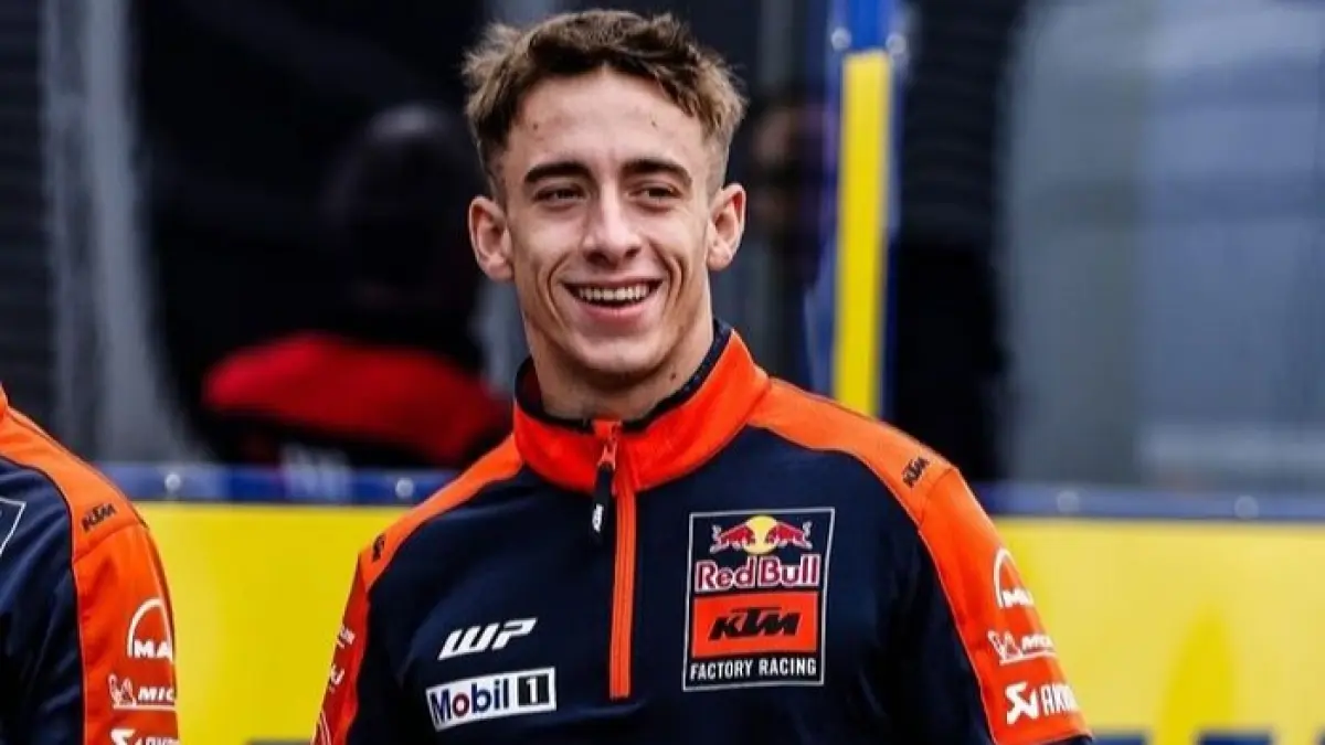 Rookie MotoGP Brian Uriarte sukses kalahkan Pedro Acosta dalam duel sengit lima lap yang viral di media sosial. (Pinterest)