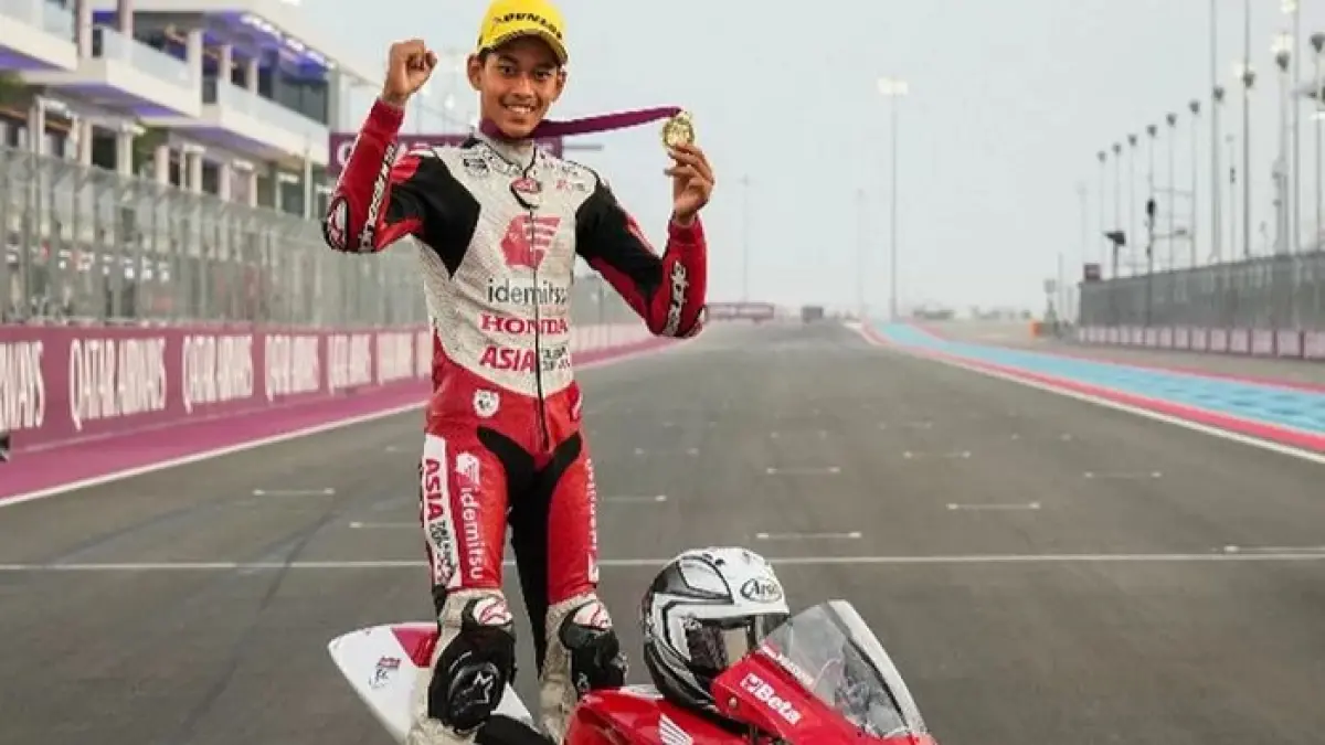 Veda Ega Pratama tampil gemilang di Red Bull Rookies Cup dan digadang jadi calon pembalap Indonesia pertama di MotoGP. (Pinterest)
