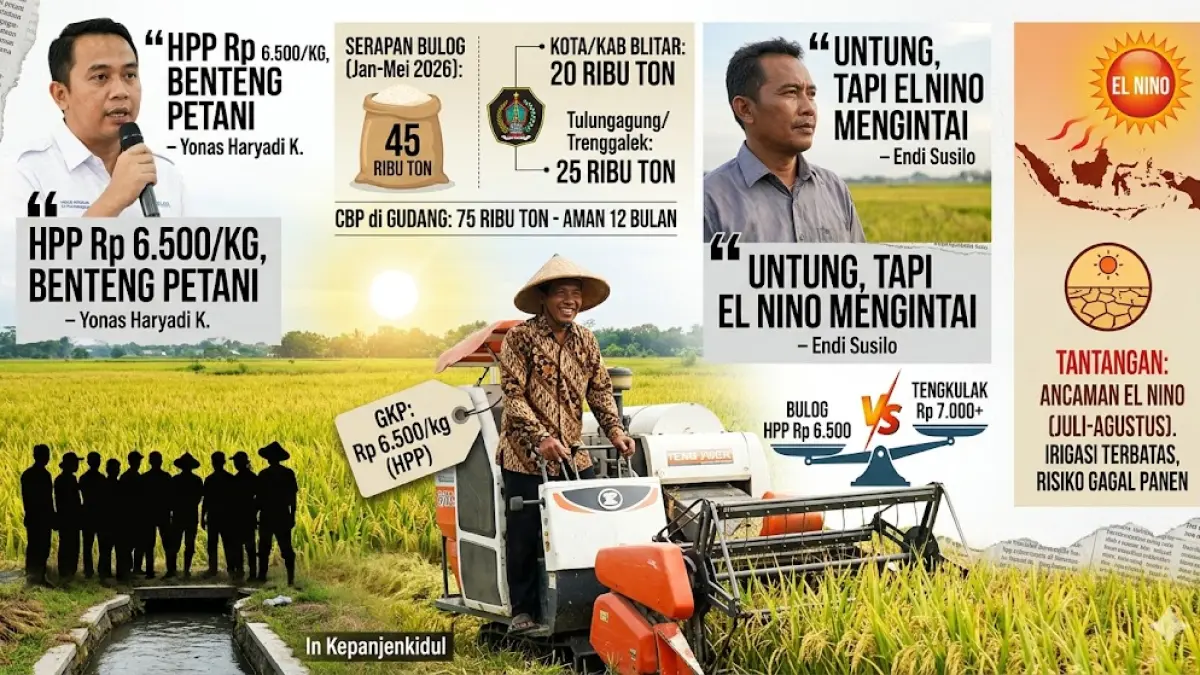 HPP Gabah Bersaing dengan Tengkulak (Gemini AI)