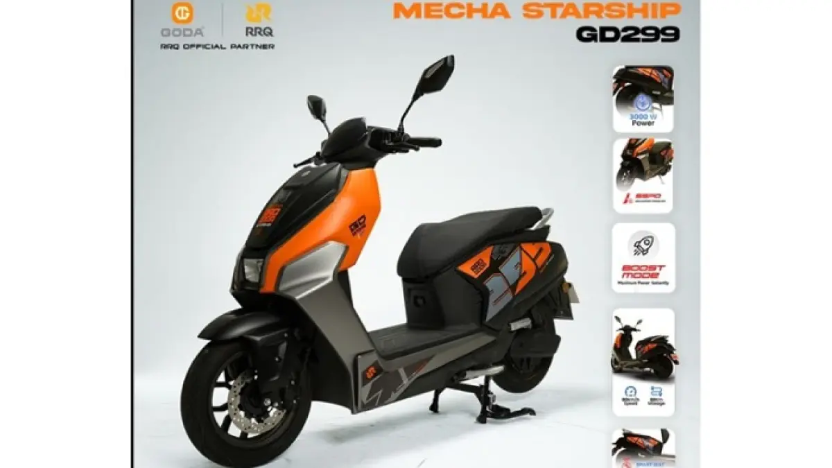 Motor listrik Sundra Future mirip Vespa dijual Rp16 jutaan, punya baterai 2.500 watt dan jarak tempuh hingga 85 kilometer. (Pinterest) 