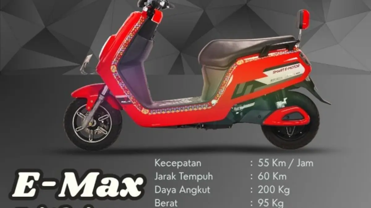 Selis E-Max Touring menawarkan jarak tempuh hingga 230 km, fitur lengkap, dan performa nyaman untuk harian. Simak ulasannya. (PINTEREST)