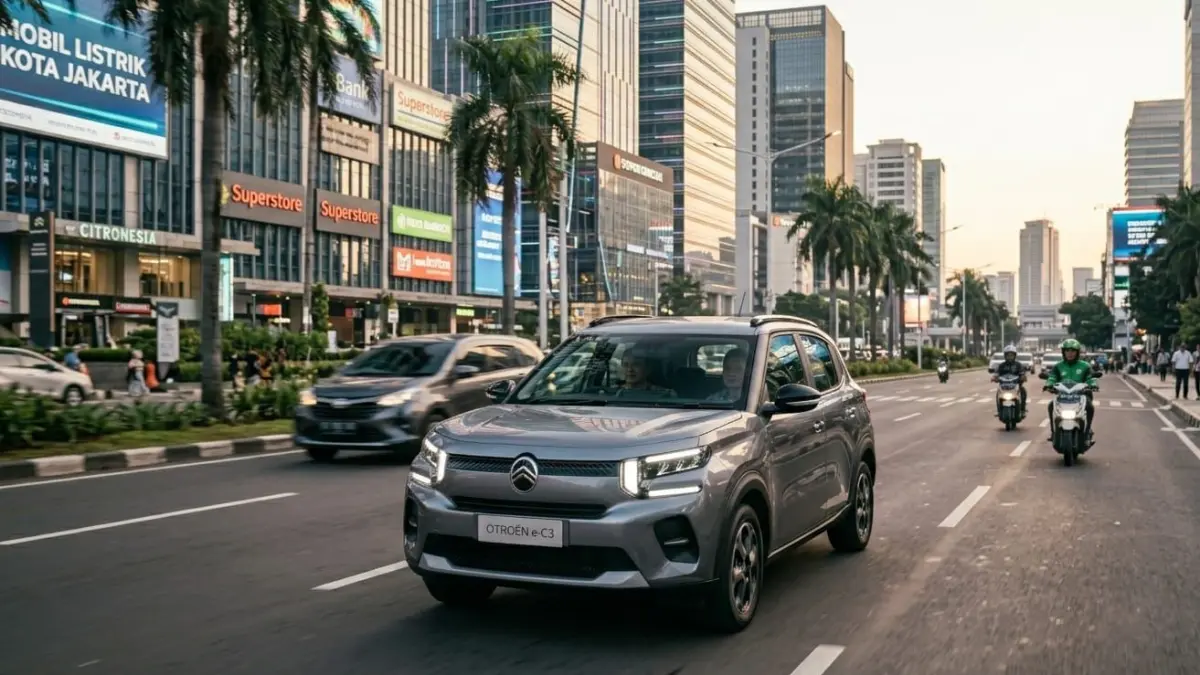 Citroen EC3 Indonesia hadir dengan desain Eropa, fitur modern, dan teknologi baterai canggih yang siap meramaikan pasar EV 2026.