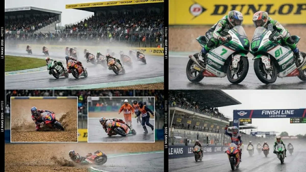 Rookie Moto3 2026 tampil garang di awal musim dan langsung menantang rider senior di lintasan.