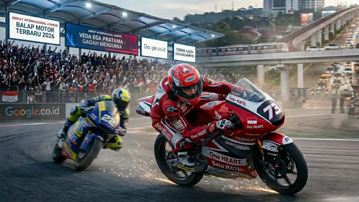 Veda Ega Pratama tampil impresif di balap internasional dan disebut berpeluang besar menuju Moto3 hingga MotoGP.