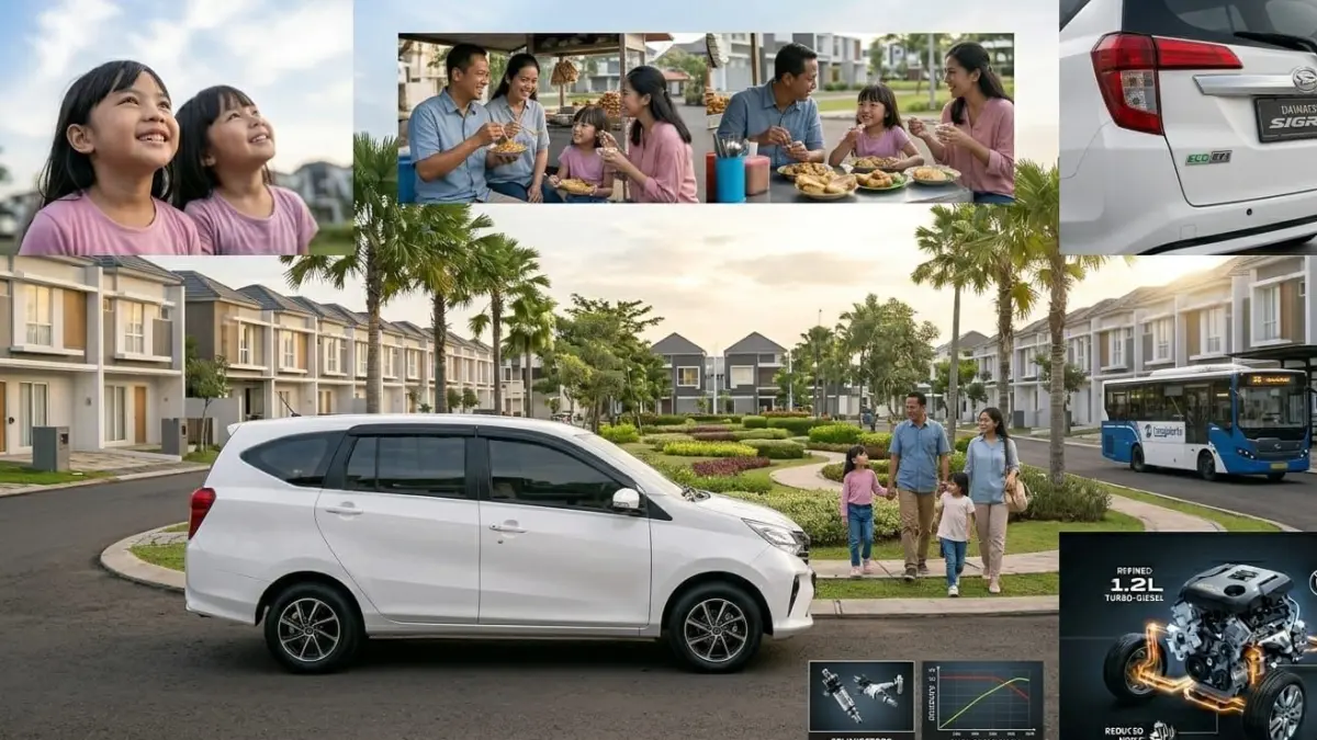 Daihatsu Sigra terbaru 2026 hadir dengan desain modern, kabin lega, dan konsumsi BBM super irit untuk keluarga.