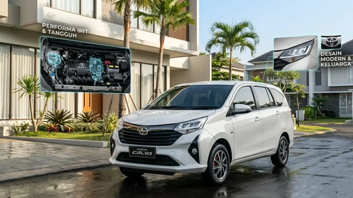 Toyota Calya murah 2026 kembali jadi mobil keluarga favorit berkat harga terjangkau, irit BBM, dan kapasitas 7 penumpang.