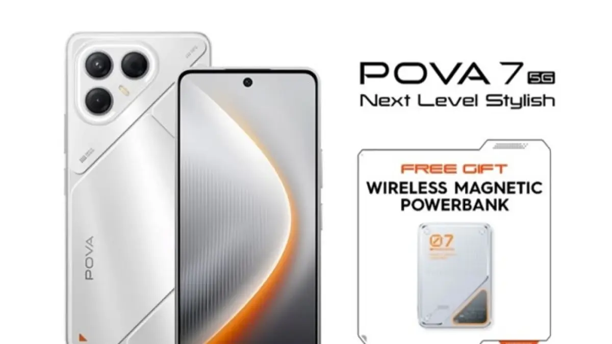 Tecno Pova 7 5G hadir dengan Dimensity 7300 Ultimate, layar 144 Hz, baterai 6.000 mAh, dan fitur gaming lengkap di kelas Rp3 jutaan.