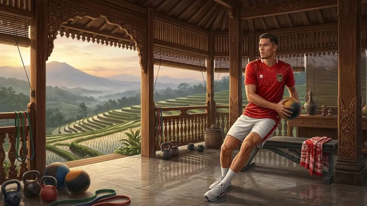 Kisah Jay Idzes yang Nyaris Pensiun Dini: Sempat Idap Penyakit Serius, Kini Jadi Kapten Timnas Indonesia dan Tembok Kokoh Garuda (Gemini AI)