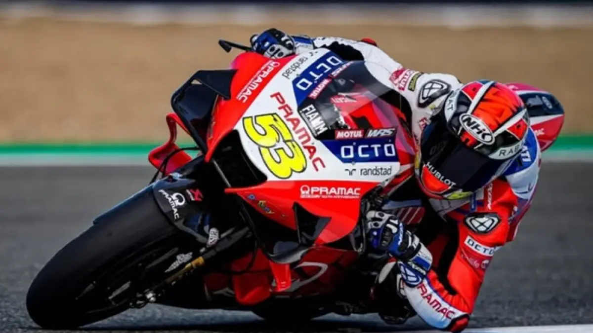 MotoGP Italia 2026 menghadirkan pole position Marco Bezzecchi. Simak hasil kualifikasi dan starting grid lengkap. (Pinterest)