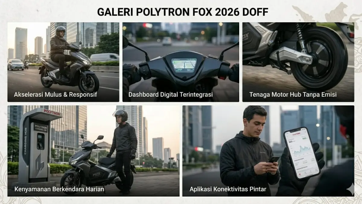 Polytron Fox irit jadi motor listrik favorit karena hemat biaya, minim perawatan, dan nyaman dipakai harian.