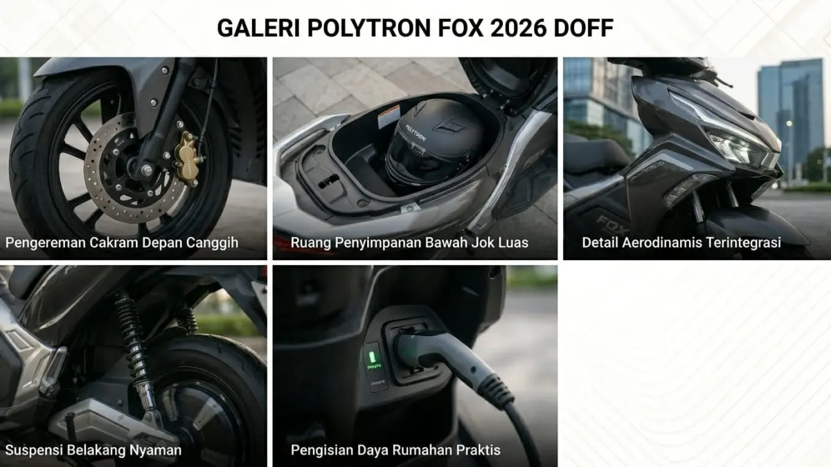 Polytron Fox irit jadi motor listrik favorit karena hemat biaya, minim perawatan, dan nyaman dipakai harian.
