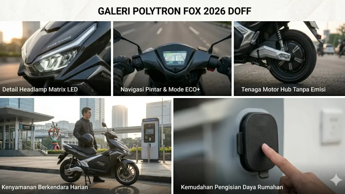 Polytron Fox irit jadi motor listrik favorit karena hemat biaya, minim servis, dan nyaman dipakai harian.